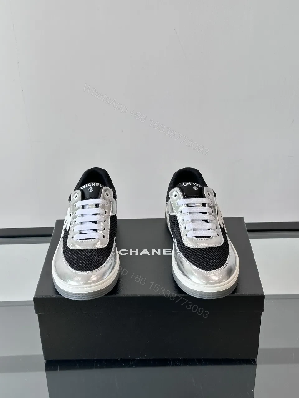 View 4 of Chunky Metallic Sneaker + Leather + Streetwear + Luxe Shine + Sneaker