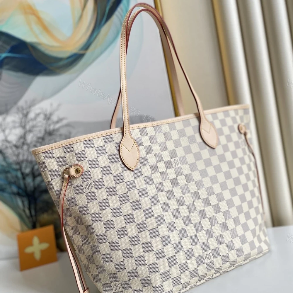 View 3 of Louis Vuitton Neverfull GM Damier Azur Canvas 39Cm N41360