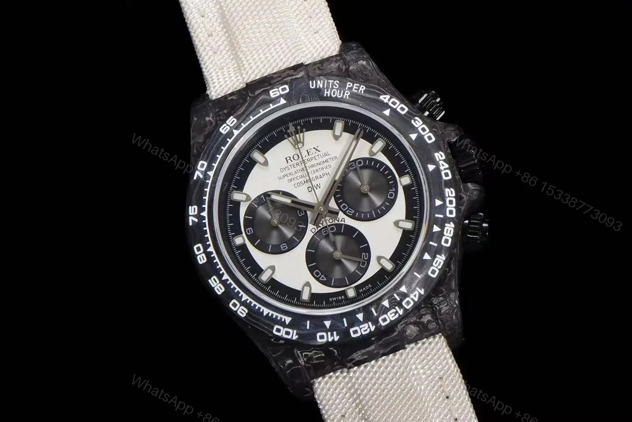 View 2 of Replica DiW Rolex Cosmograph Daytona Cream Edition Carbon