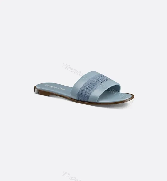 View 2 of Soft-Modern Dior Stride Sandals in Blue Leather