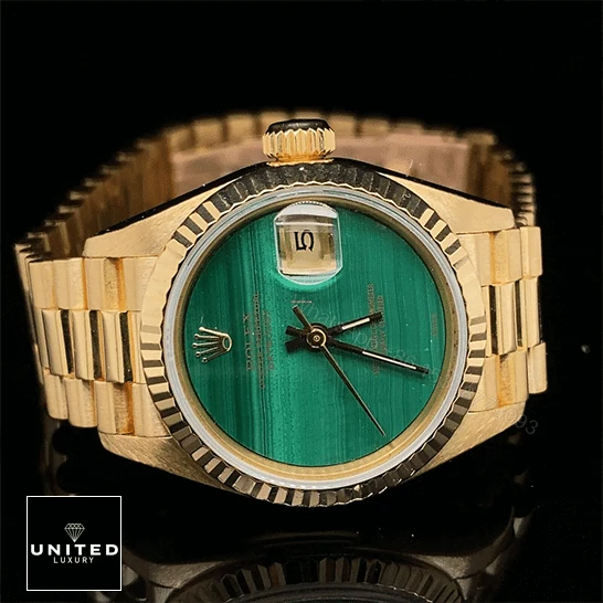 View 9 of Rolex Datejust 69178 Yellow Gold Malachite Dial Replica