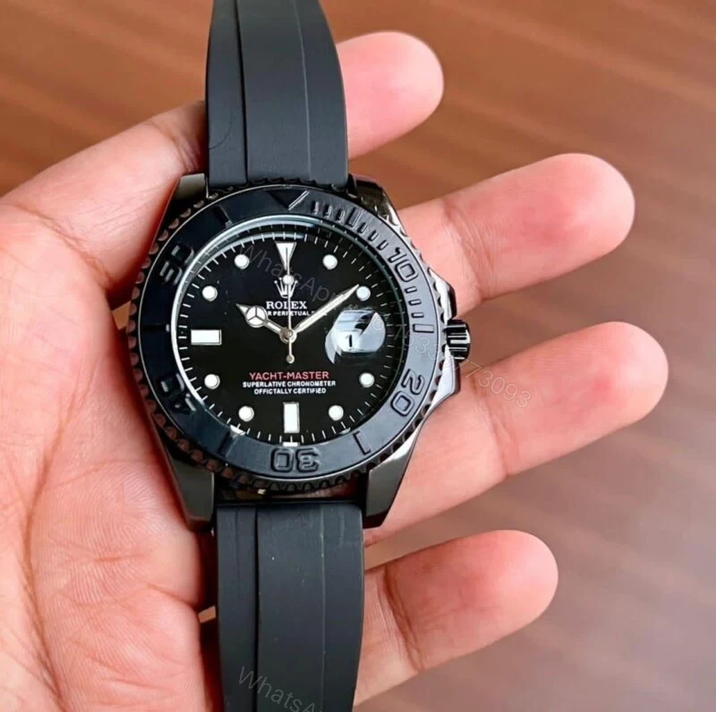 Rolex Yacht Master Black Rubber Strap Quartz 40mm — view 1