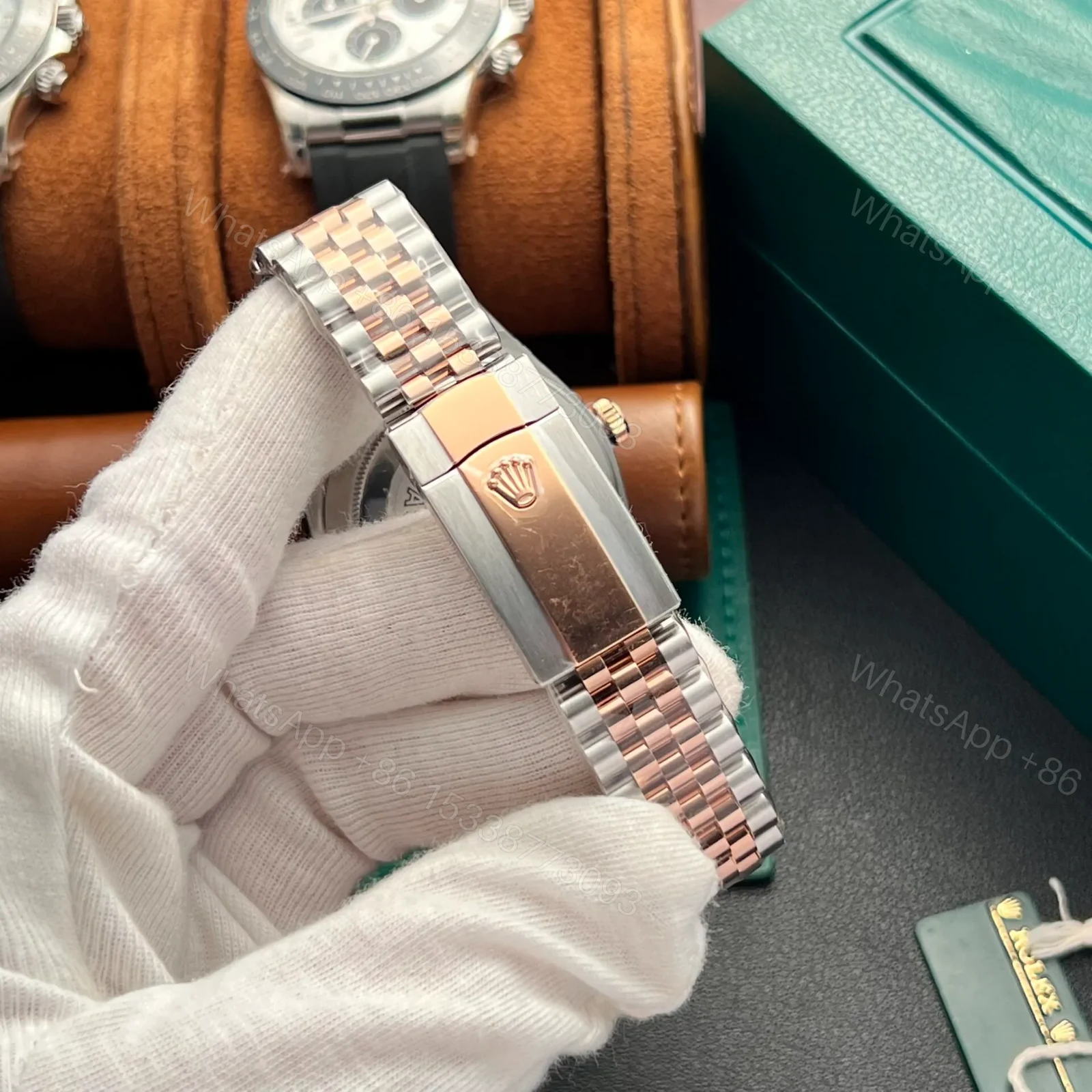View 5 of Rolex Datejust Chocolate Dial 126331 Jubilee 41 mm