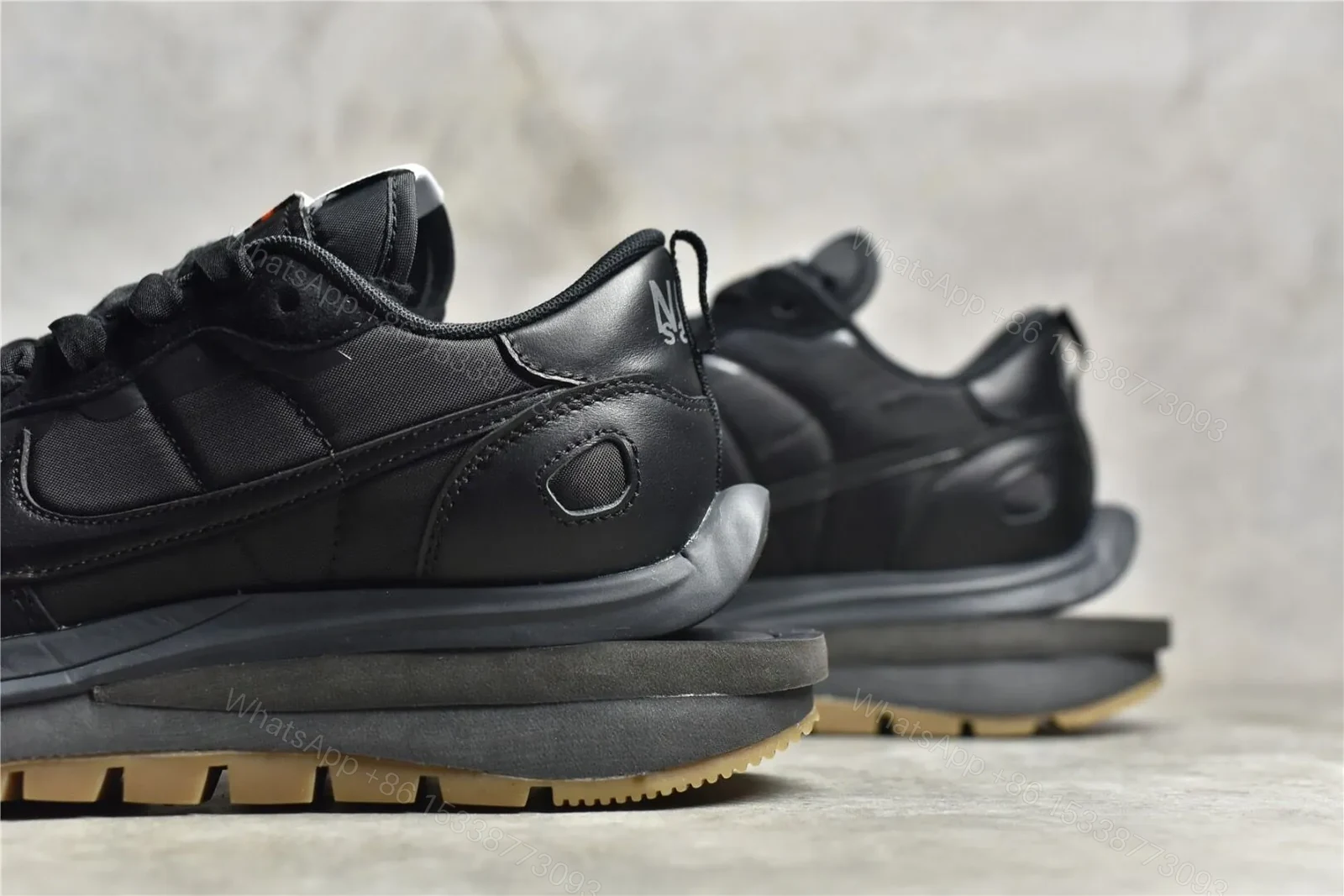 View 6 of Sacai × Nike VaporWaffle “Black and gum” Reps