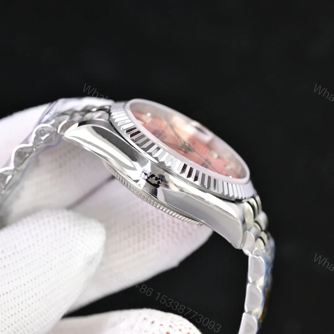 View 4 of Rolex Datejust 31 Stainless Steel Domed Diamond Jubilee Pink – Diamond Dial178344-0023
