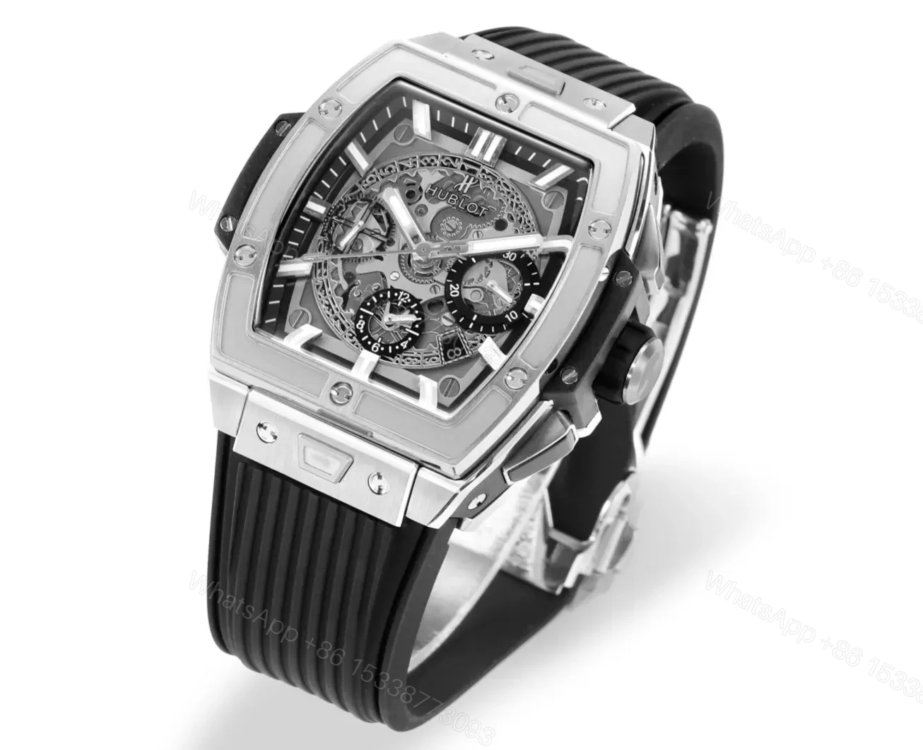 View 2 of HB Factory Hublot Spirit Big Bang Silver Chronograph Watch