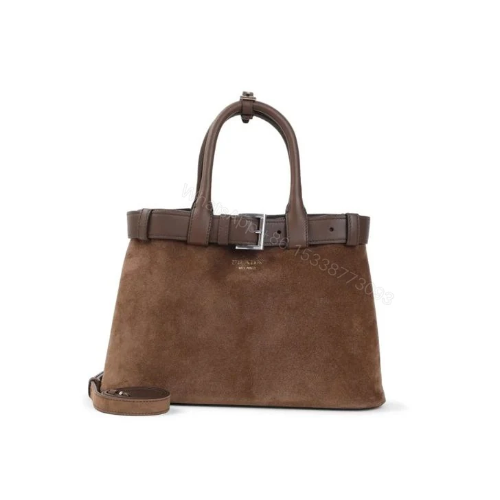 Cocoa Calf Leather Handbag Brown — view 1