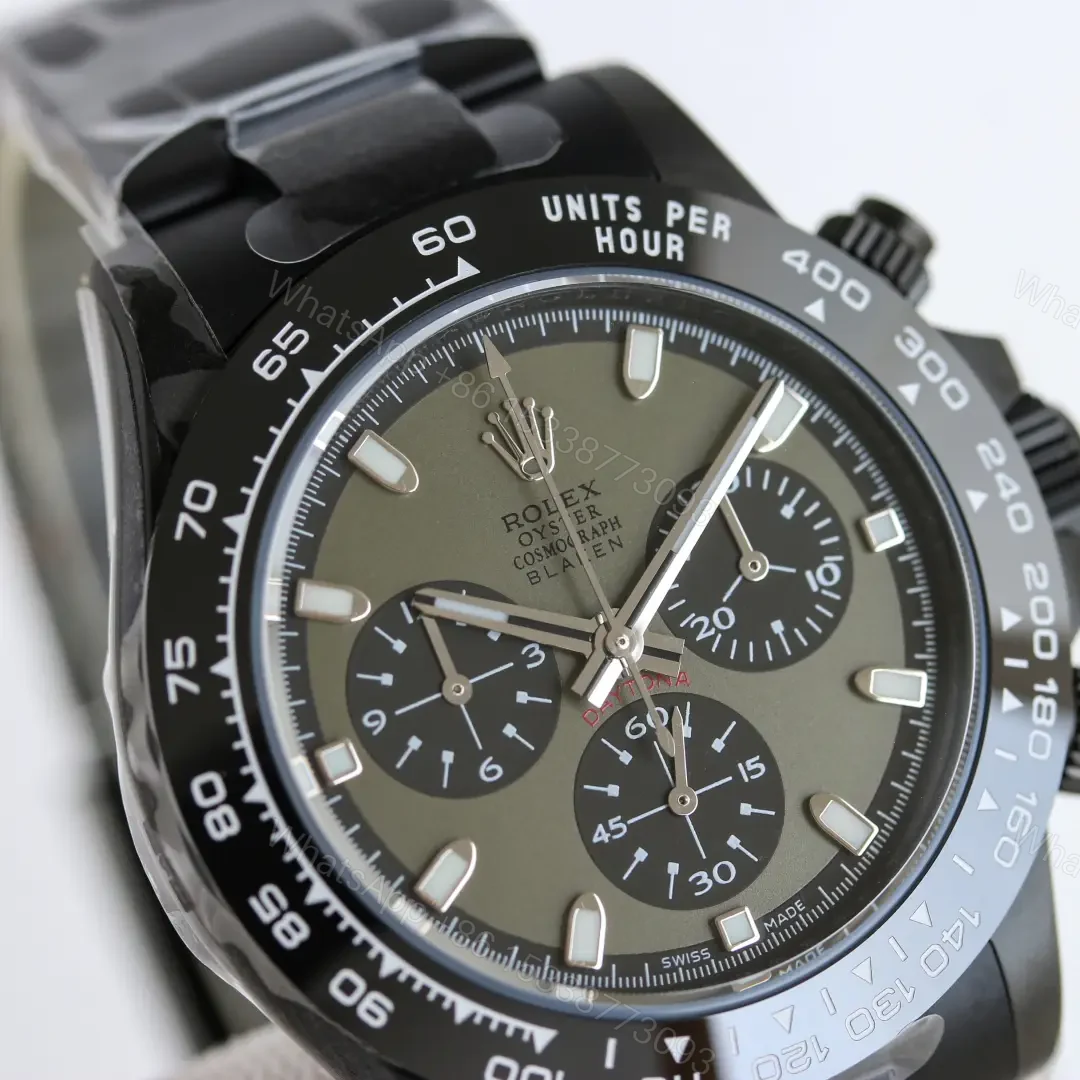View 4 of Rolex Daytona Kashmir Green 40mm Black Oyster Bracelet Premium Edition ROLEX-DAYTONA-GRN-BLK-40