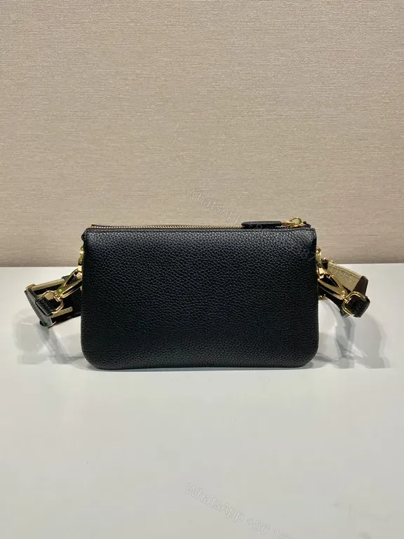 View 5 of Sleek Black Prada Crossbody â€” Precision Craft, Everyday Poise