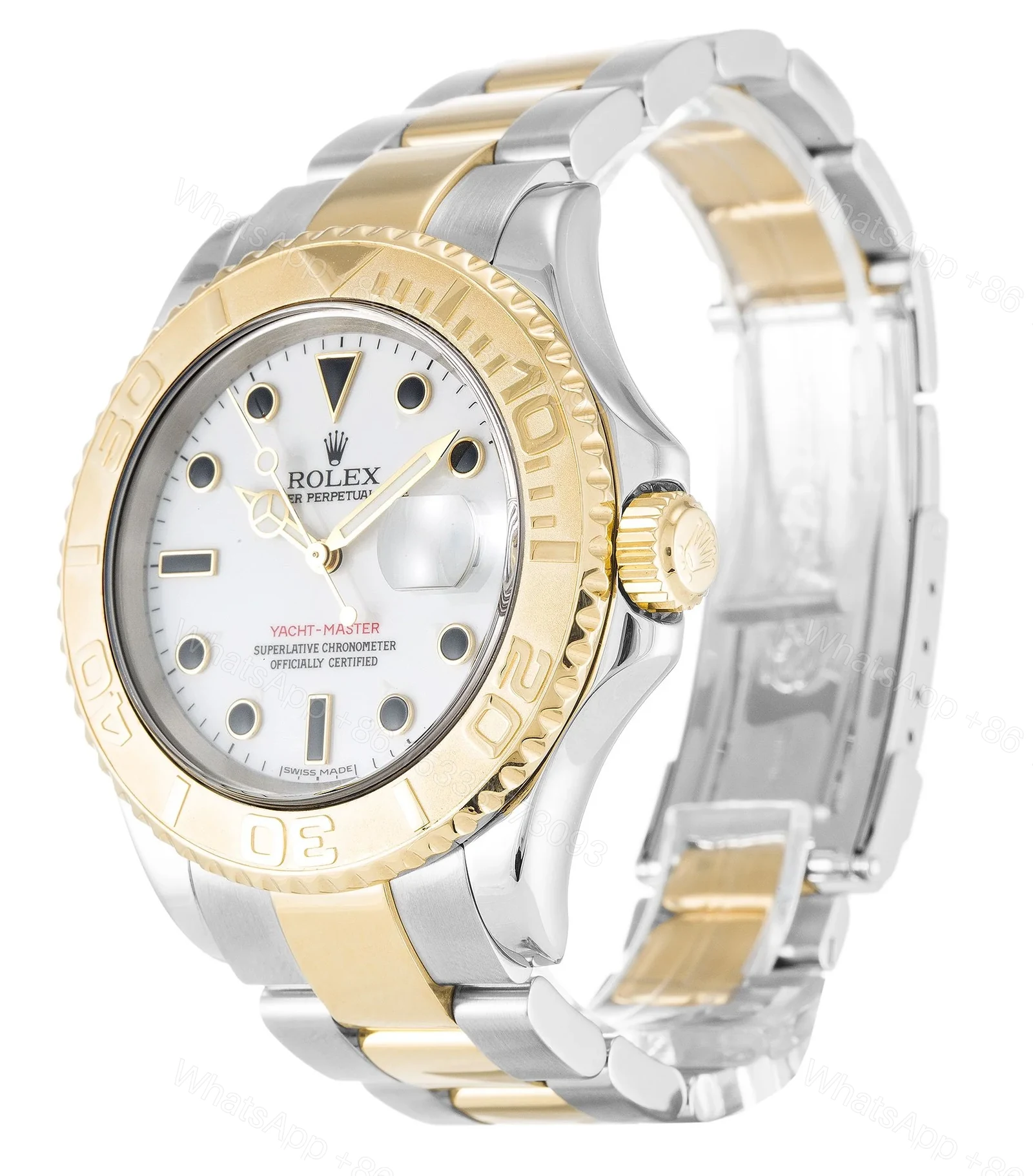 View 2 of Replica Rolex Yacht-Master White Dial 16623-2