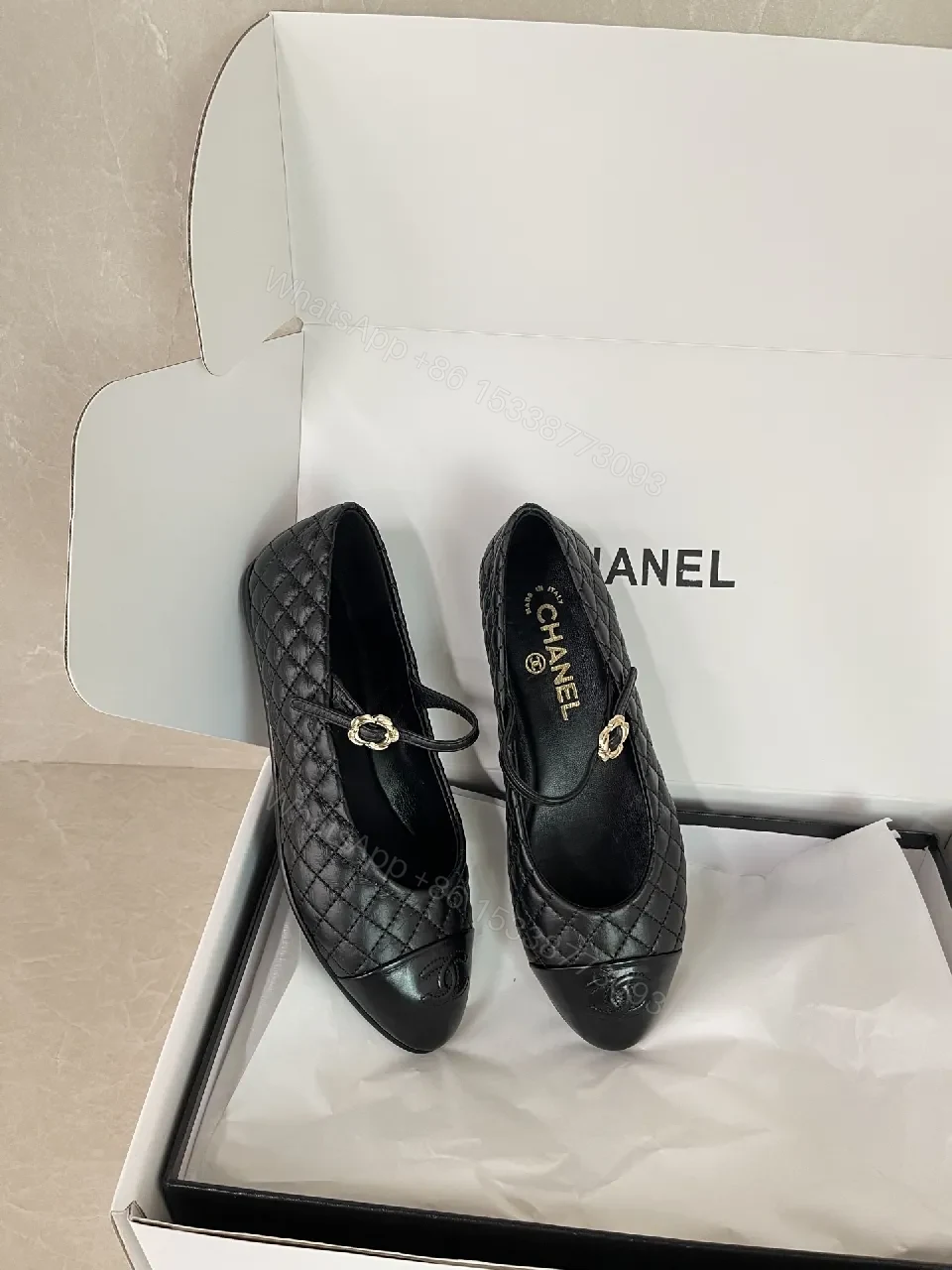 View 8 of Quilted Leather Mary Jane Flats: Classic Comfort, Cap-Toe Accent