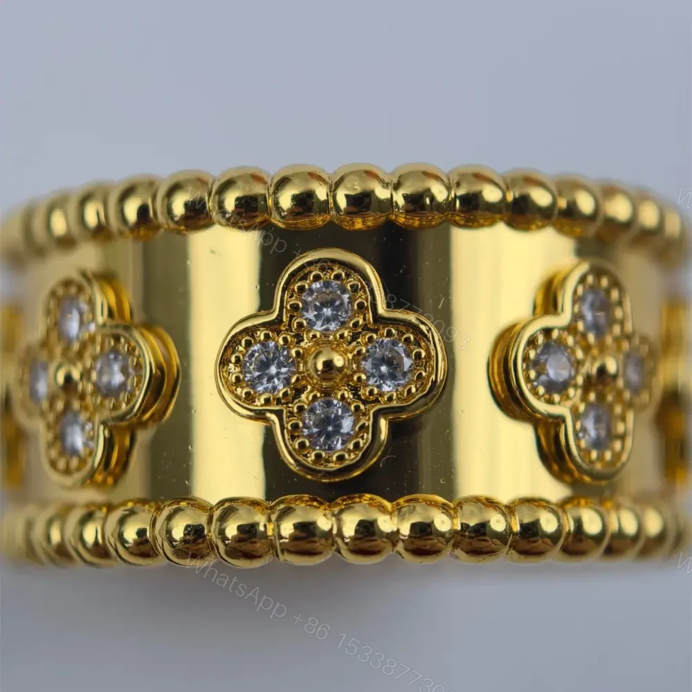 View 6 of 高仿首飾VanCleef&Arpels*RO9NC00鑲鑽萬花筒戒指黃金中號