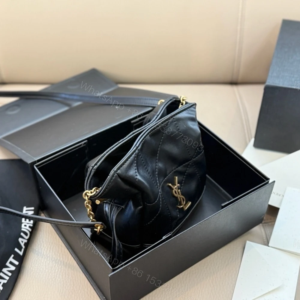 View 4 of Saint Laurent Jamie Mini Shoulder Pouch Black 14Cm