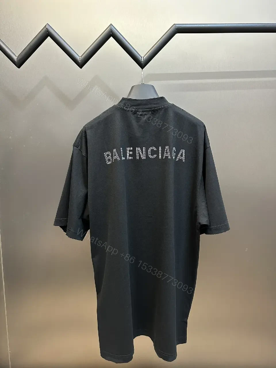 View 8 of Oversized Black Tee: Premium Cotton, Minimalist, Relaxed Fit
