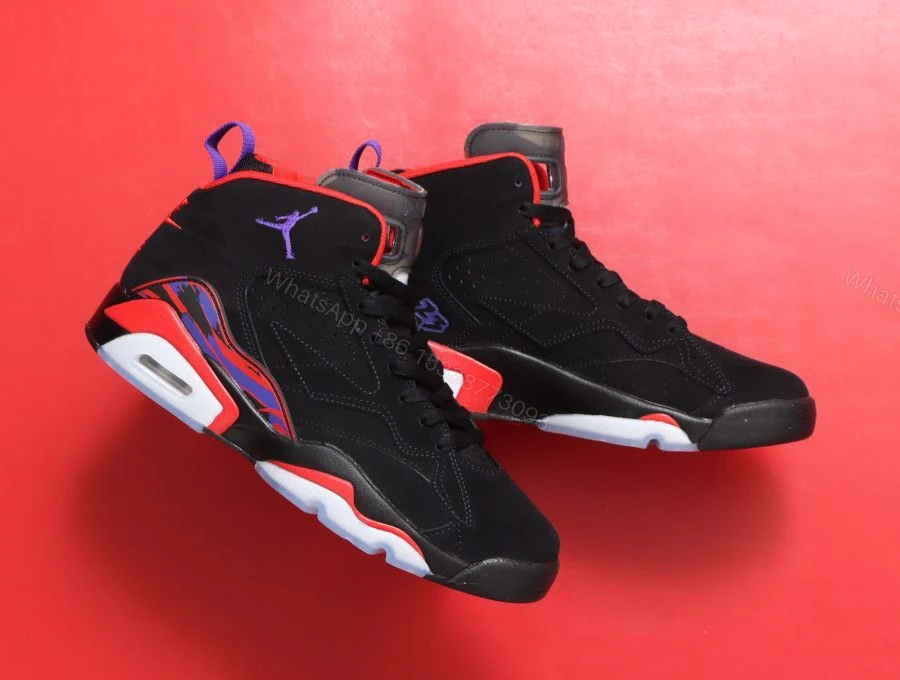 View 3 of First Copy Air Jordan 6 MVP Black Red