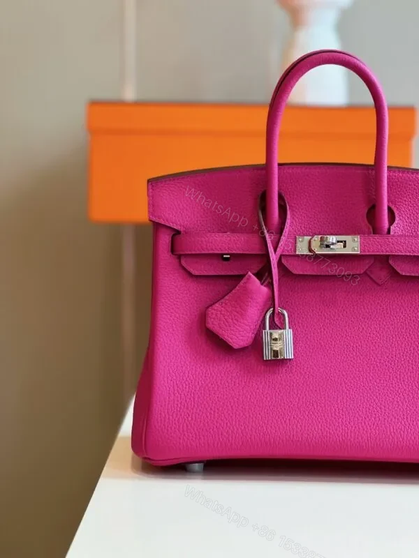 View 2 of HN 25 Pink Togo leather Palladium Hardware