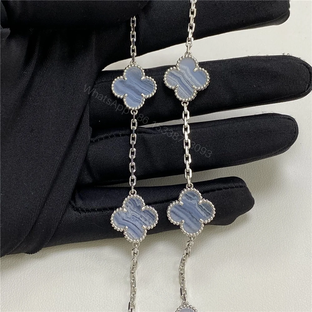 View 5 of Van Cleef Arpels 10 motif Necklace Chalcedony VCARD34800