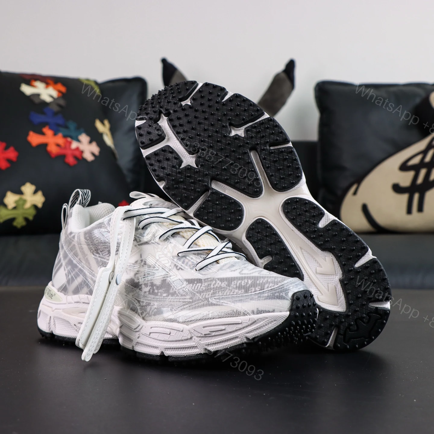 View 3 of Off White Be Right Back White Print