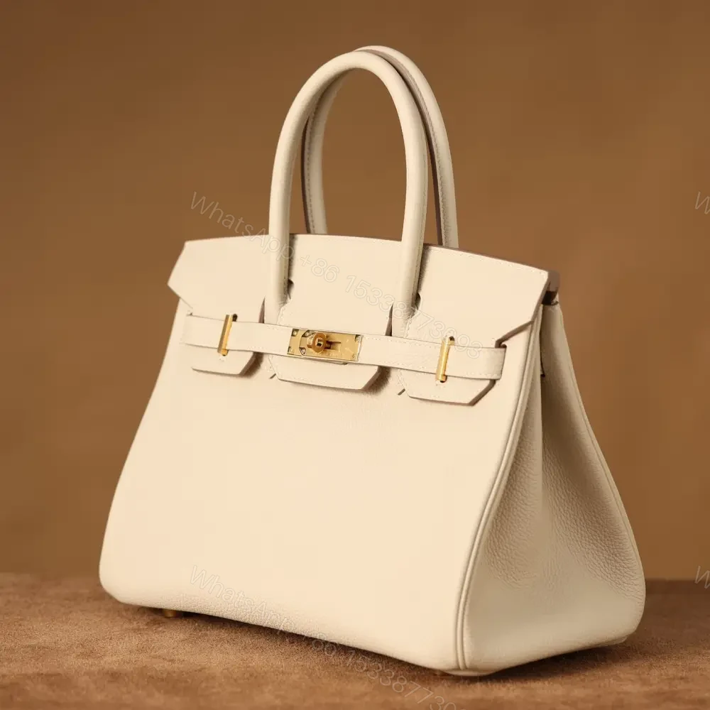 View 6 of 高仿Hermes*Birkin30奶昔白金扣免檢版