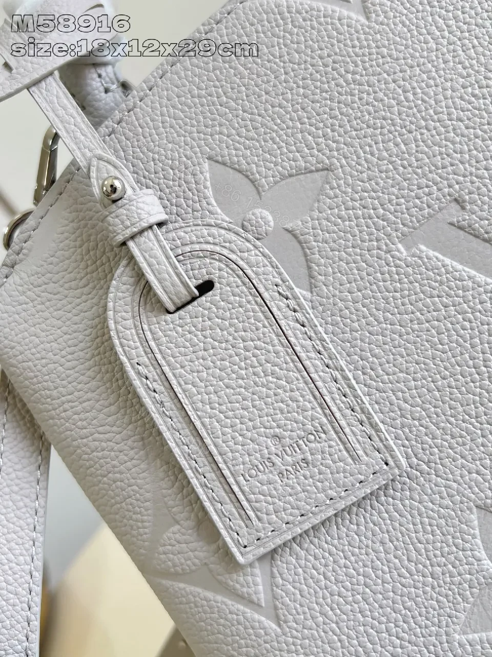 View 4 of Structured Pebble Satchel: Monogram Texture, Versatile Carry