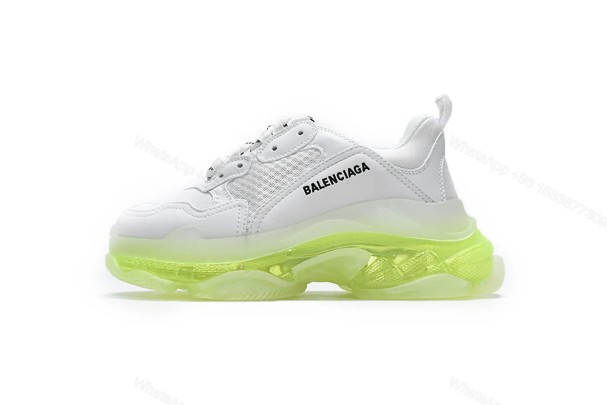 View 6 of Balenciaga Triple S White Green 544351 W0901 9010