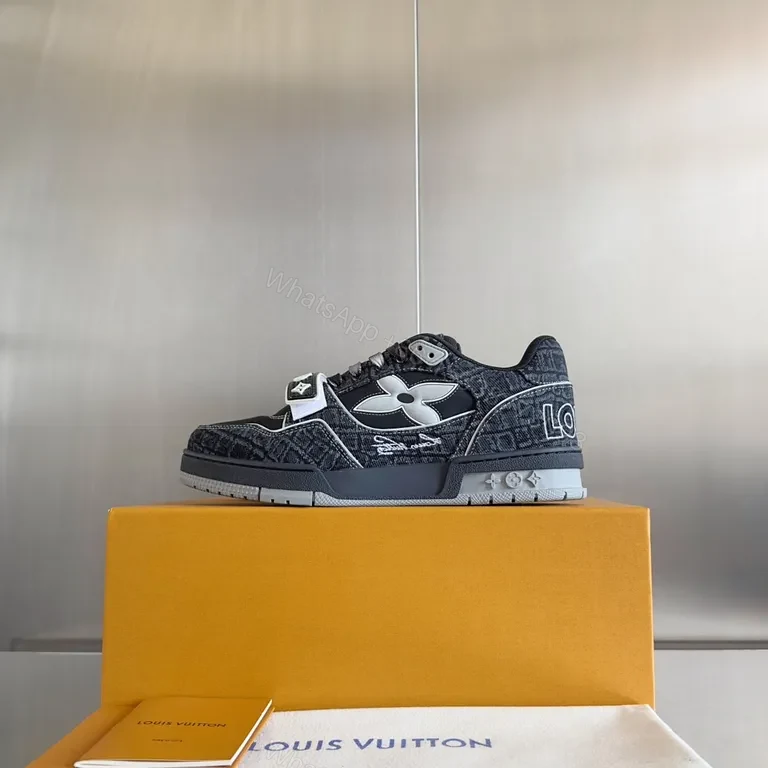 View 9 of Dark LV Monogram High-Tops: Luxury Street Sneaker