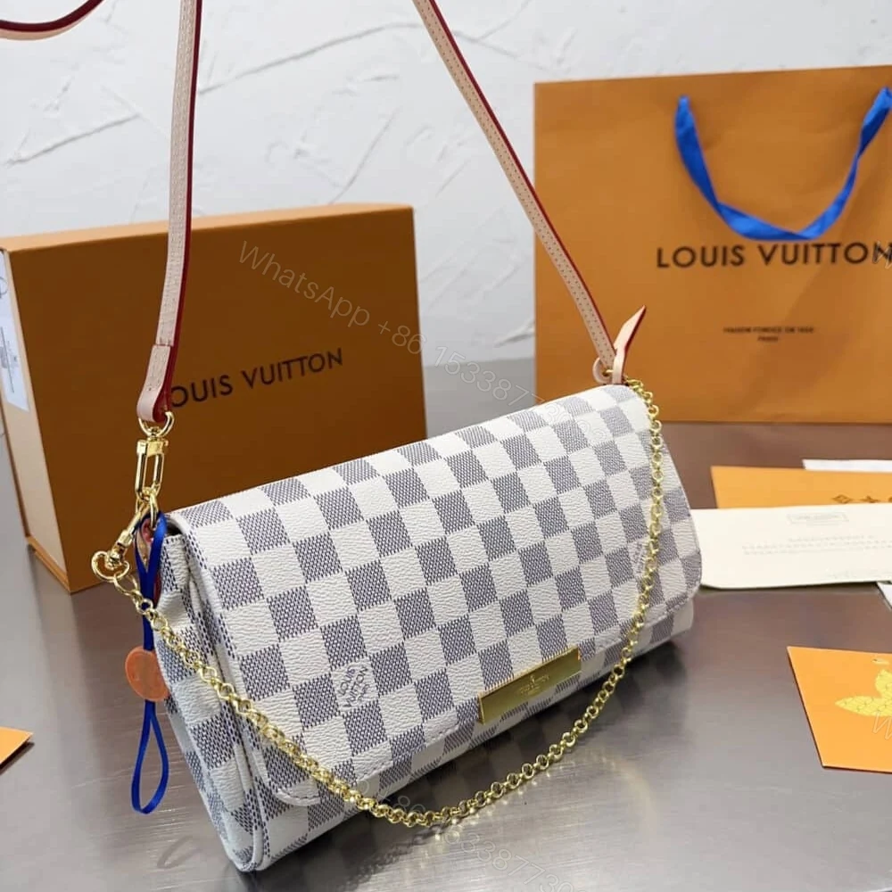 View 2 of Louis Vuitton Favorite MM Damier Azur 26Cm