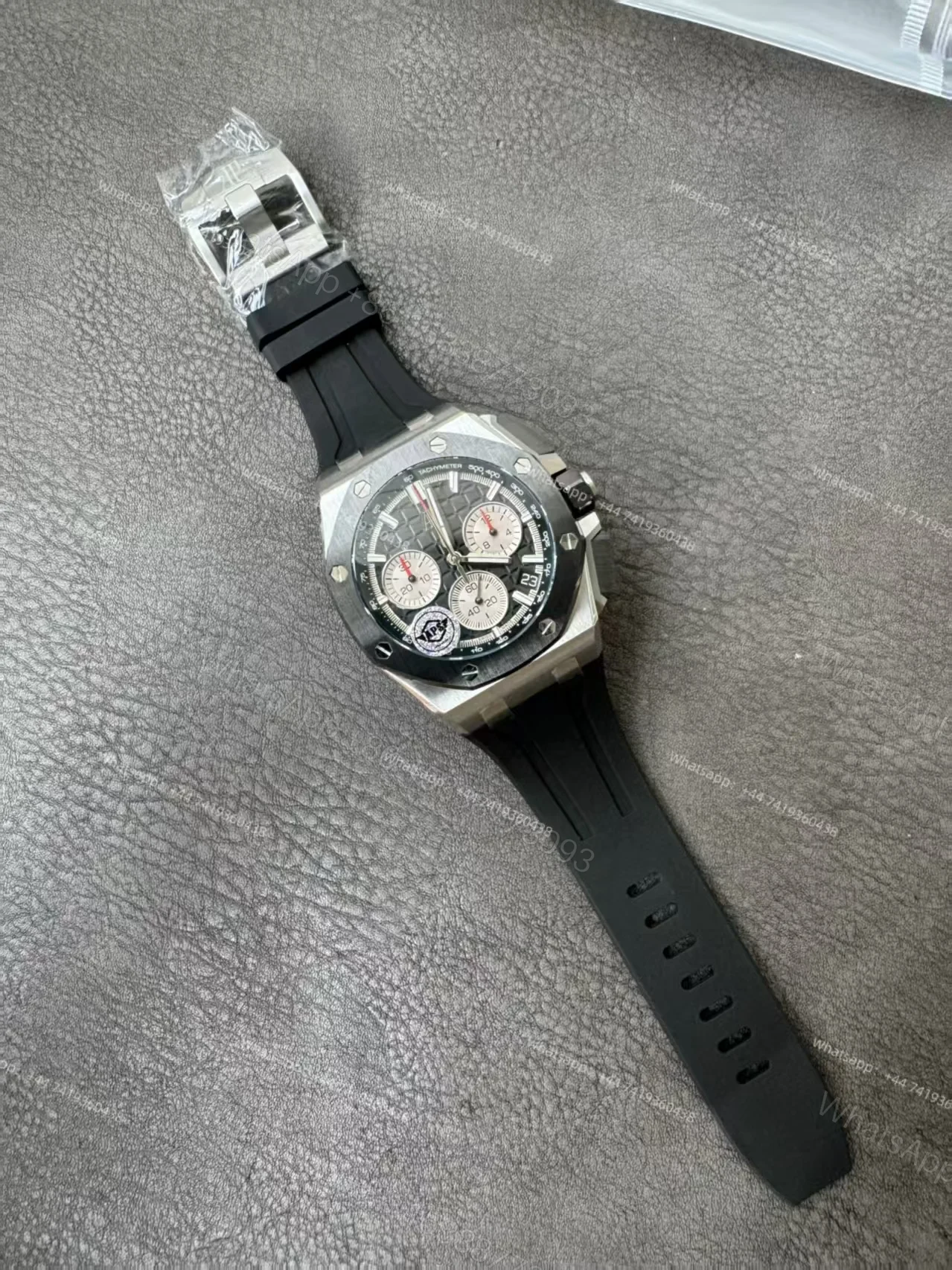 View 15 of Audemars Piguet Super Clone Royal Oak Offshore Black Dial 26420 Chronograph 43mm