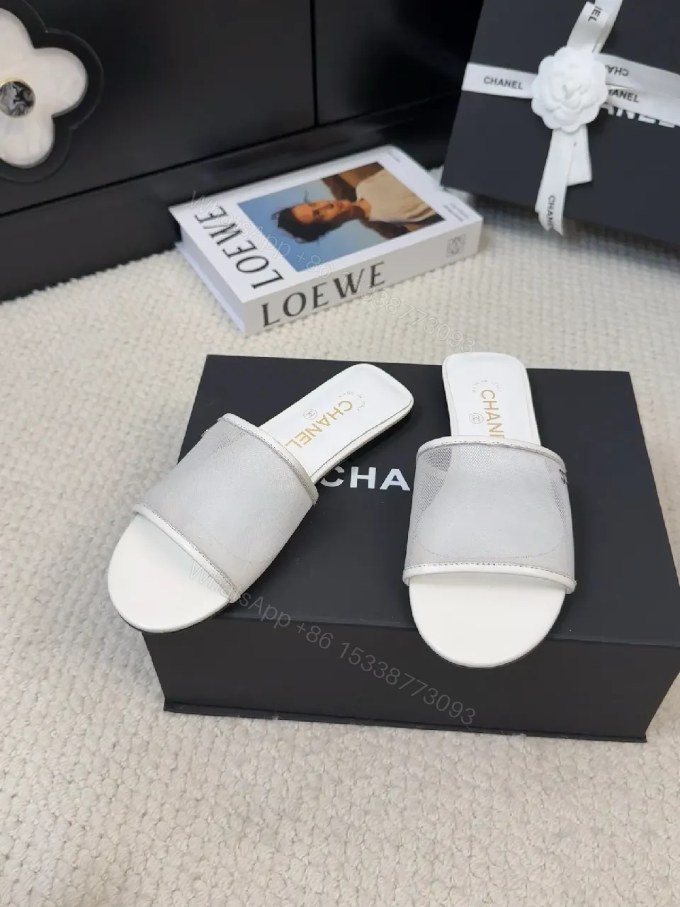 View 3 of White Luxe Slide — Minimalist Comfort, Premium Ease