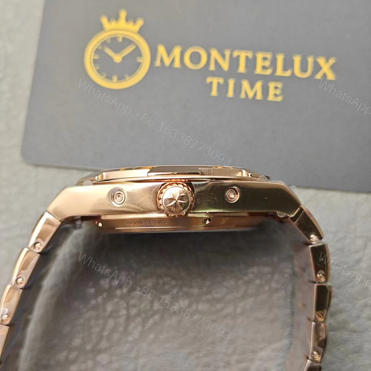 View 14 of Replica vacheron constantin Overseas perpetual calendar ultra-thin 41.5 mm 18K 5N pink gold