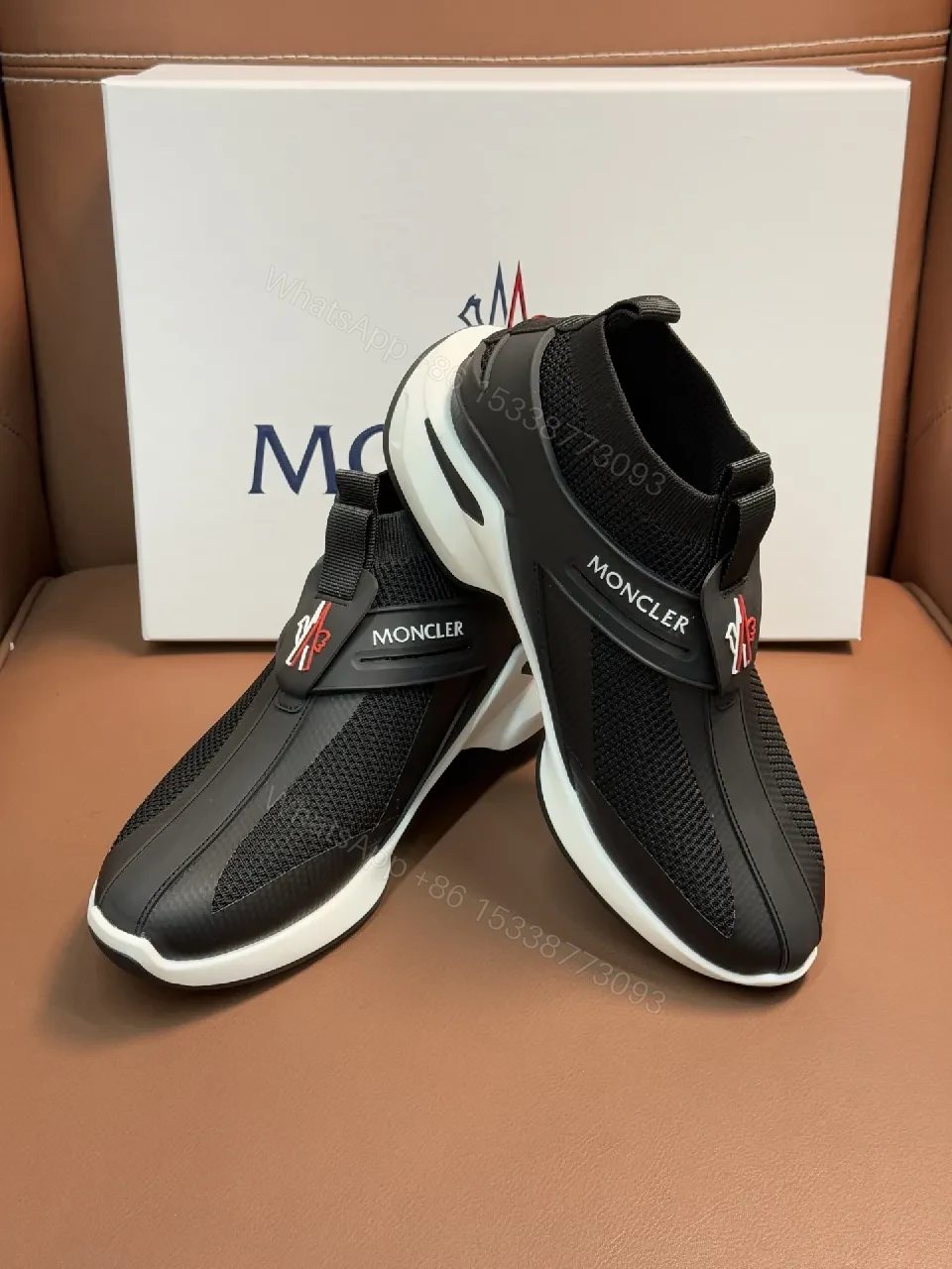View 4 of Chunky Knit Tech Sneakers - Luxe High-Top Comfort