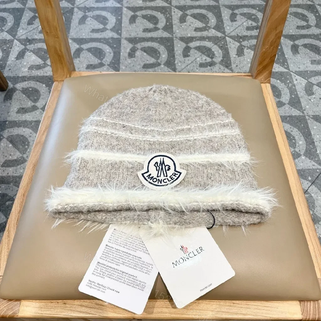 View 9 of Cozy Wool Beanie with Textured Knit + Premium Patch Style Upgraded Knit Cap
