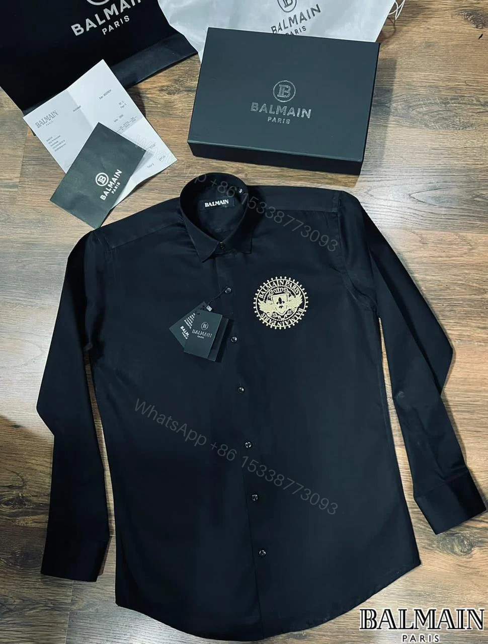 View 6 of FIRST COPY BALMAIN ORIGINAL COTTON 2026 SUMMER COLLECTION SHIRT