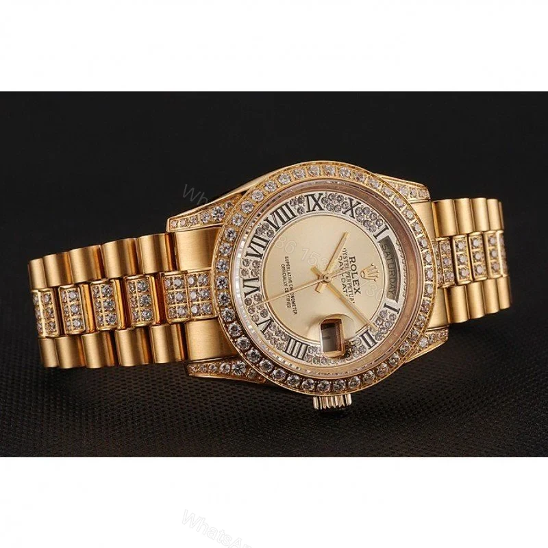 View 4 of Superclone Rolex Day-Date Gold Dial 1453954 37 mm