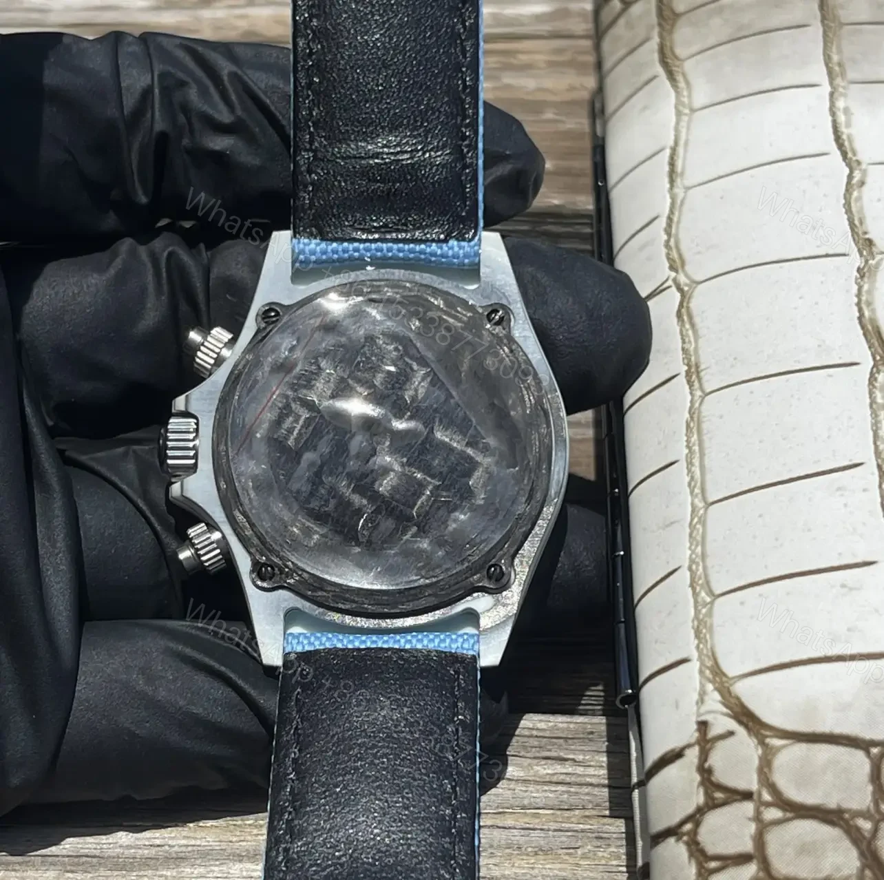 View 4 of Rolex Daytona Ice Blue Arabic Dial Blue Fabric Strap Edition 40mm RLX-DAY-ICE-ARAB40-FAB