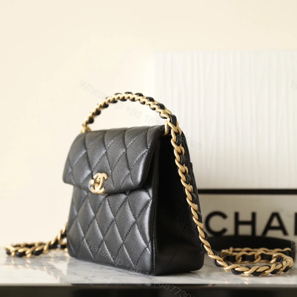 View 5 of 高仿Chanel*24S系列AS4472黑色球紋牛皮單肩包免檢版