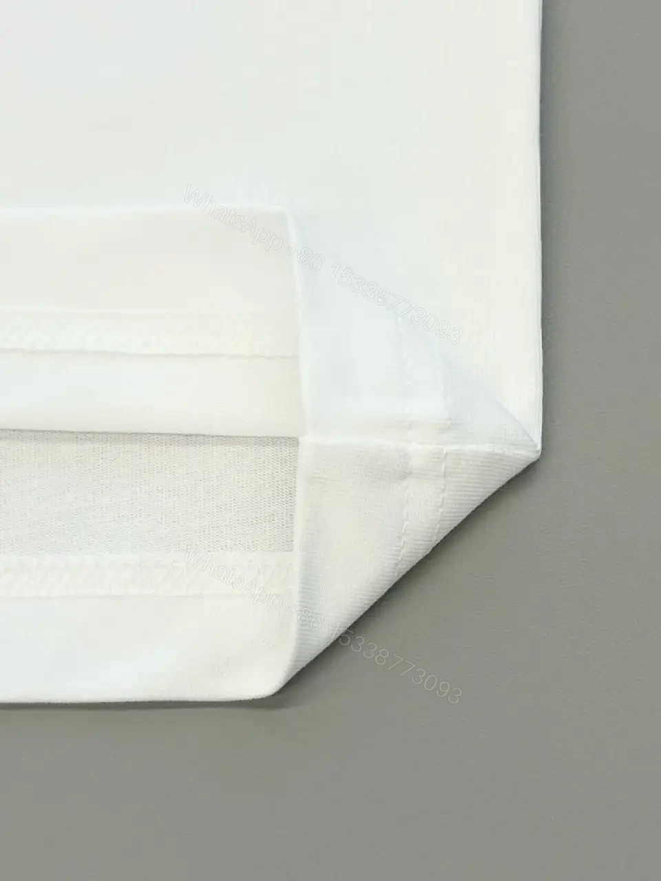 View 5 of Minimal White Tee with Bold Logo Luxury Graphic Tee