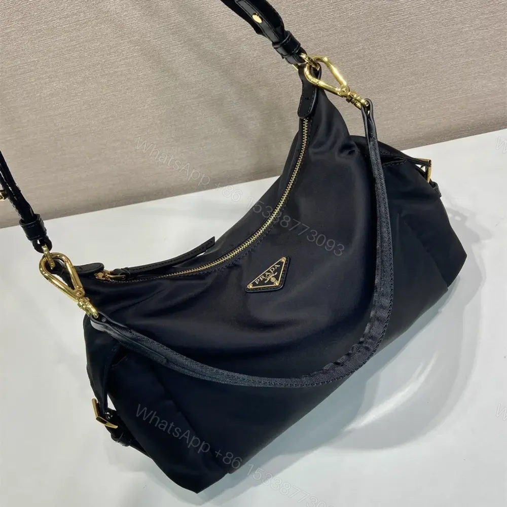 View 4 of 高仿Prada*RE-Nylon系列1BC264單肩包黑色免檢版