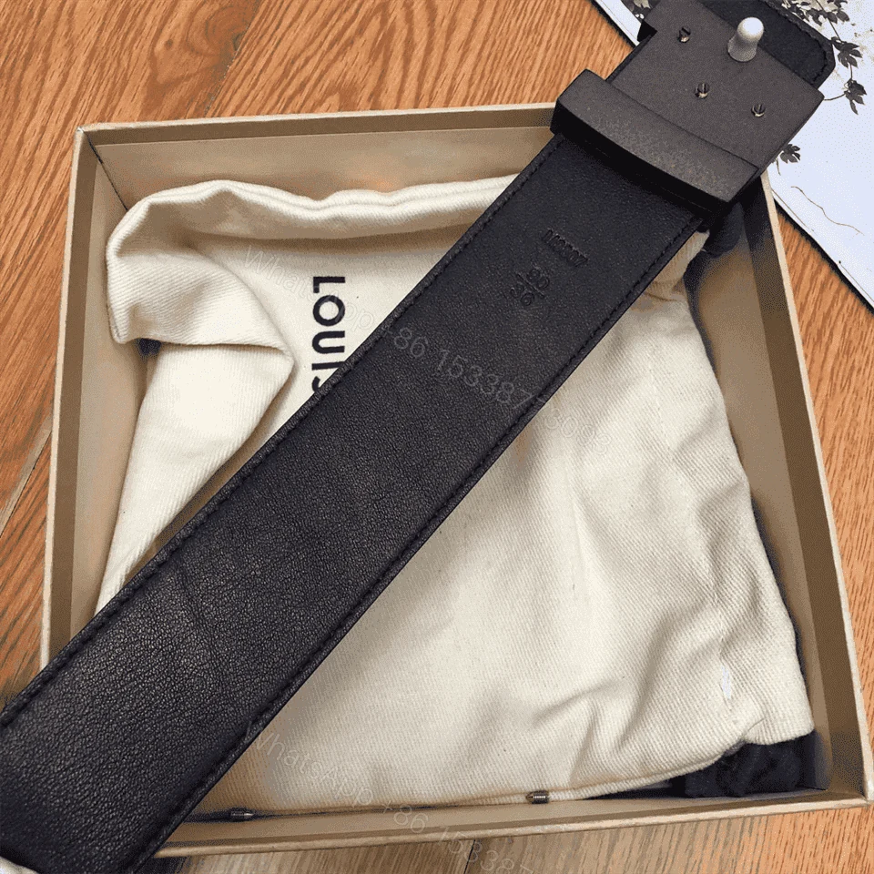 View 4 of LOUIS VUITTON DAMIER EBENE LV INITIALES BELT – B31