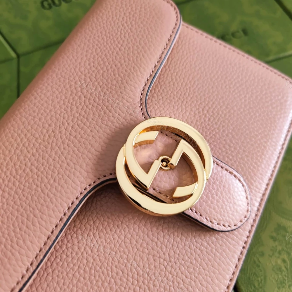 View 4 of Gucci GG Marmont Shoulder Bag Pink 20Cm