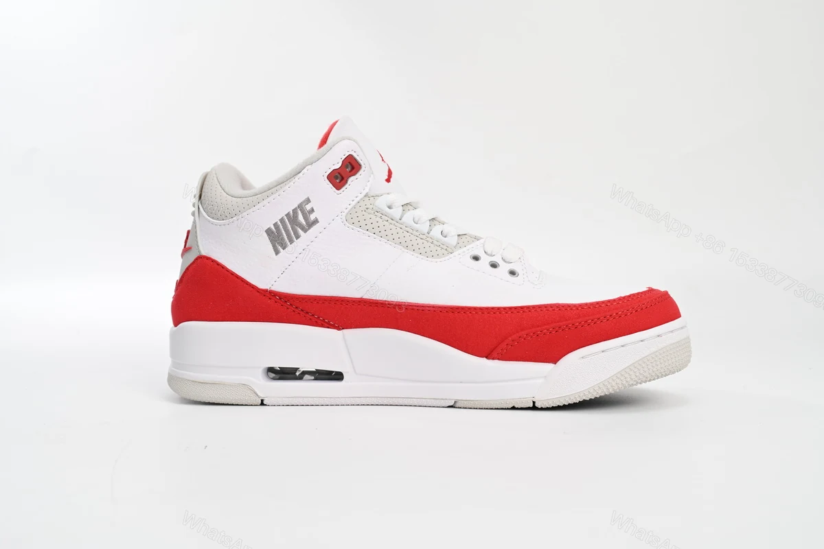 View 5 of Air Jordan 3 Retro Tinker White University Red
