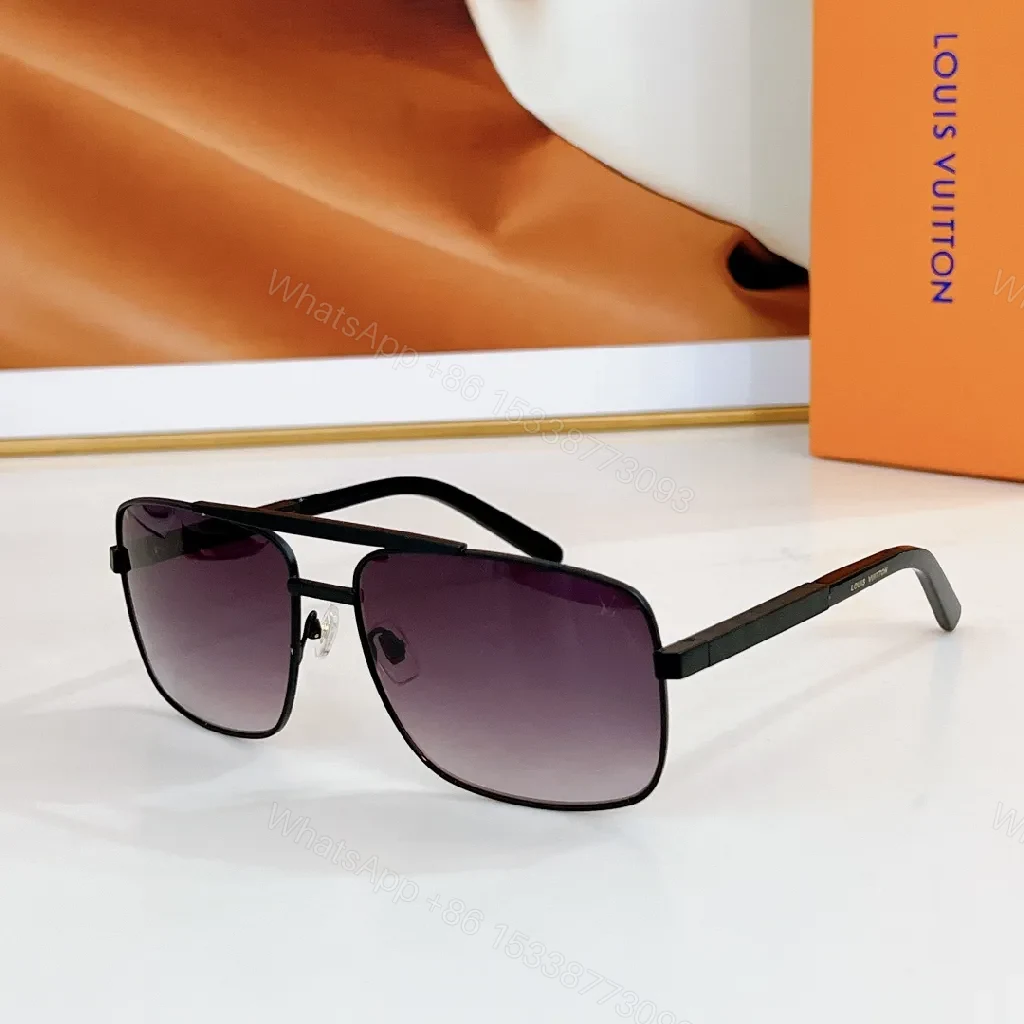 View 8 of Gold-Tone Monogram Sunglasses: Signature Luxe Statement