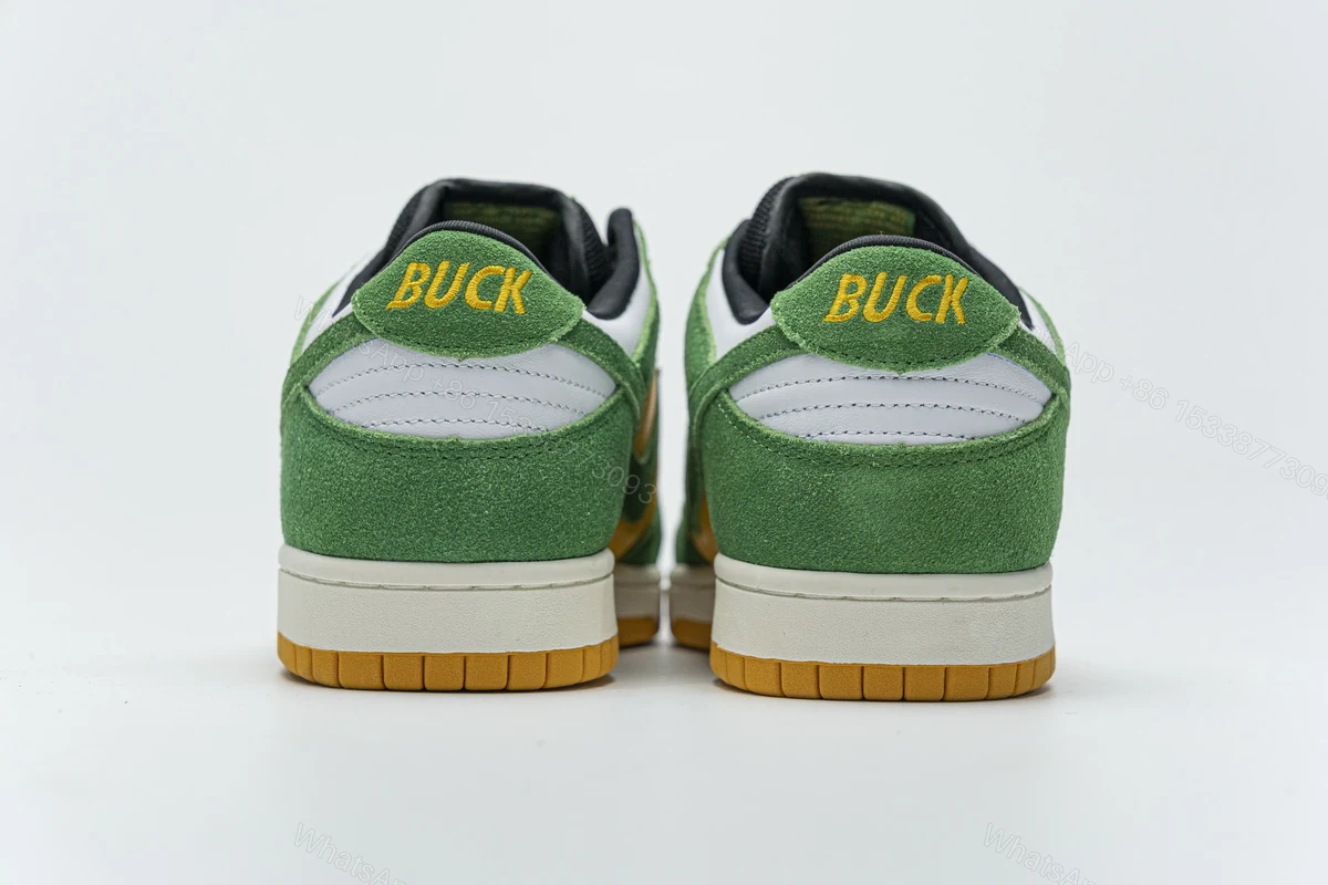 View 4 of Nike Dunk Low Green Yellow 804292-132