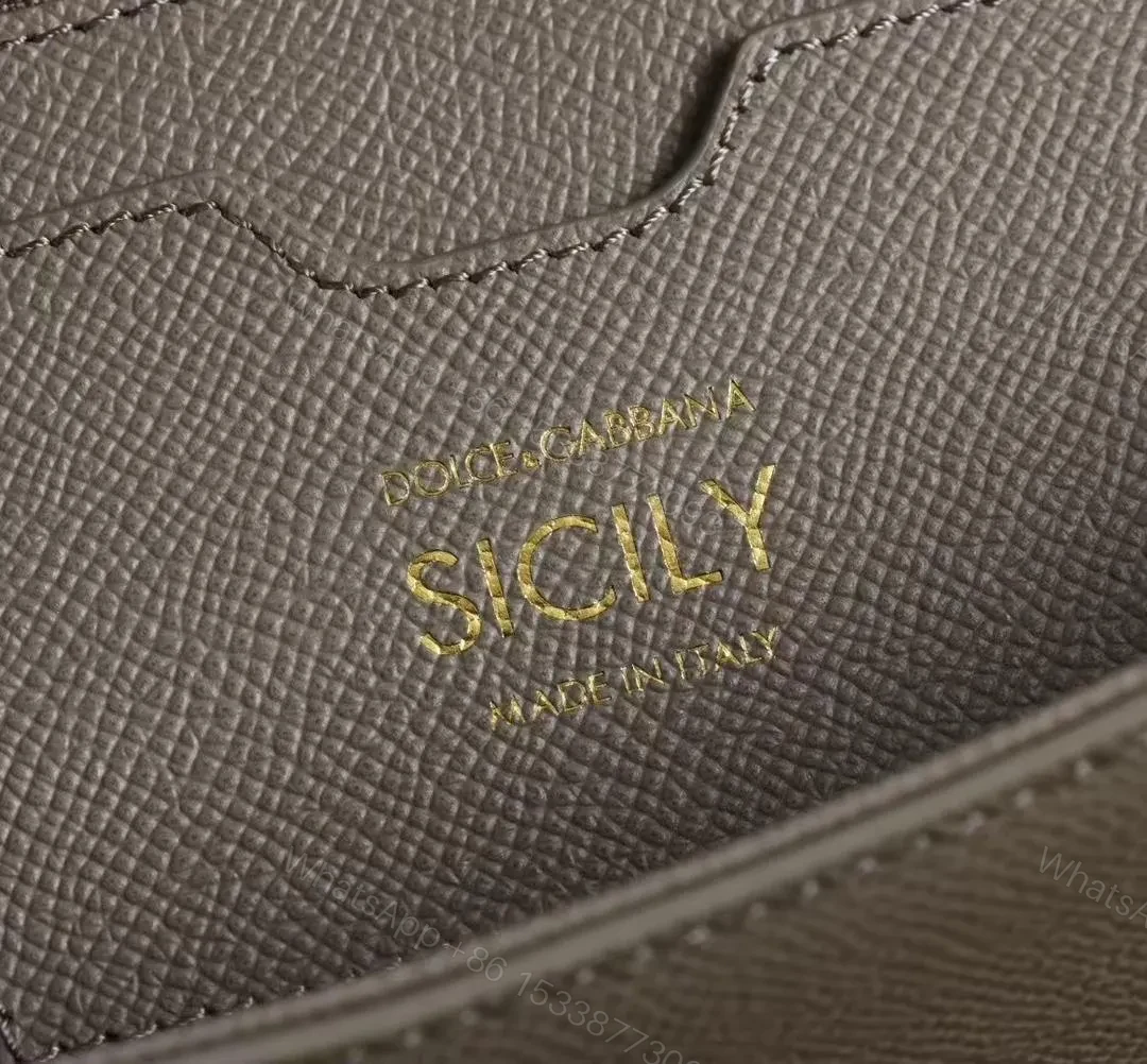View 7 of Dolce & Gabbana Small Sicily handbag in dauphine calfskin