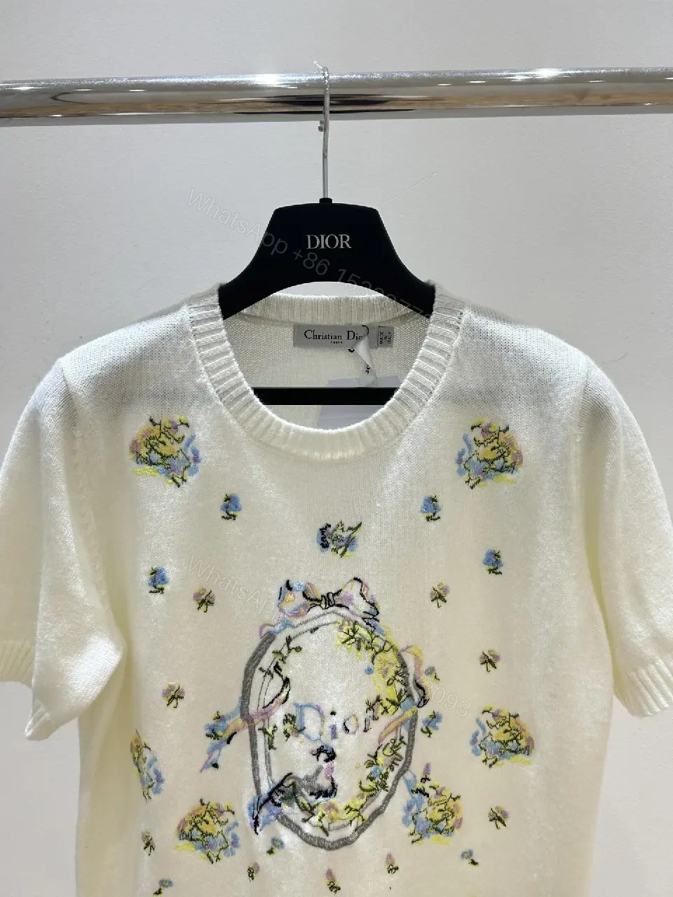 View 6 of Textured Floral Knit: Casual Luxury Knitwear Dressy Top
