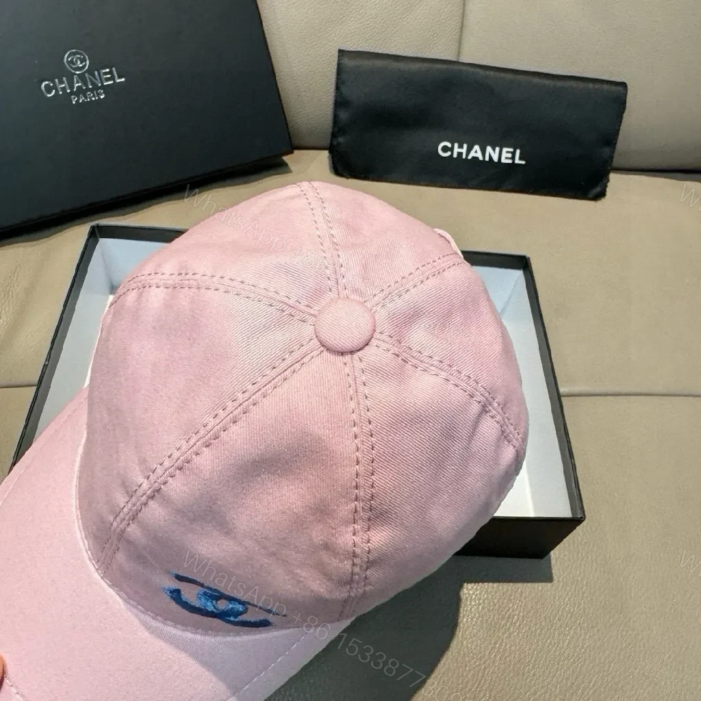 View 8 of Subtle Pink Signature Cap: Luxe Embroidery & Modern Chic
