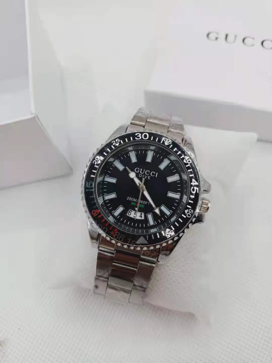 View 5 of Gucci Dive Black Dial Watch 40Mm