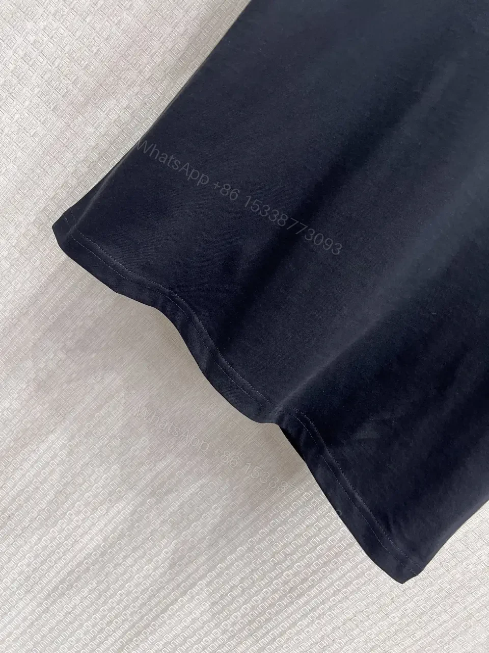 View 8 of Black Cotton T-Shirt Dior Logo, Classic Fit, Short Sleeve Tee
