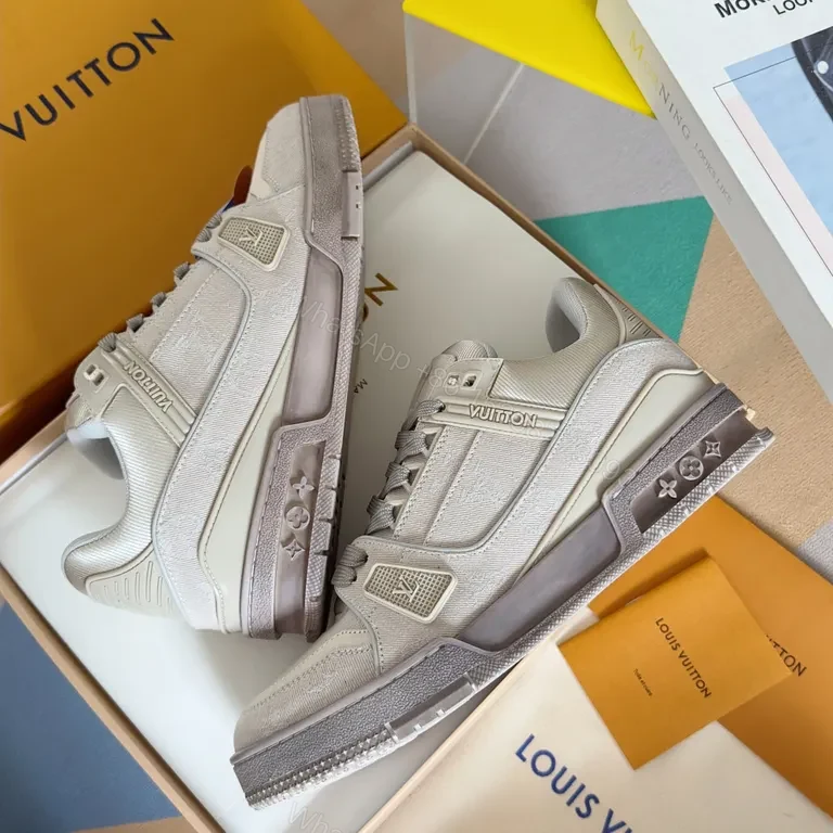 View 6 of Chic LV-Inspired Monochrome Sneakers: All-Day Luxury