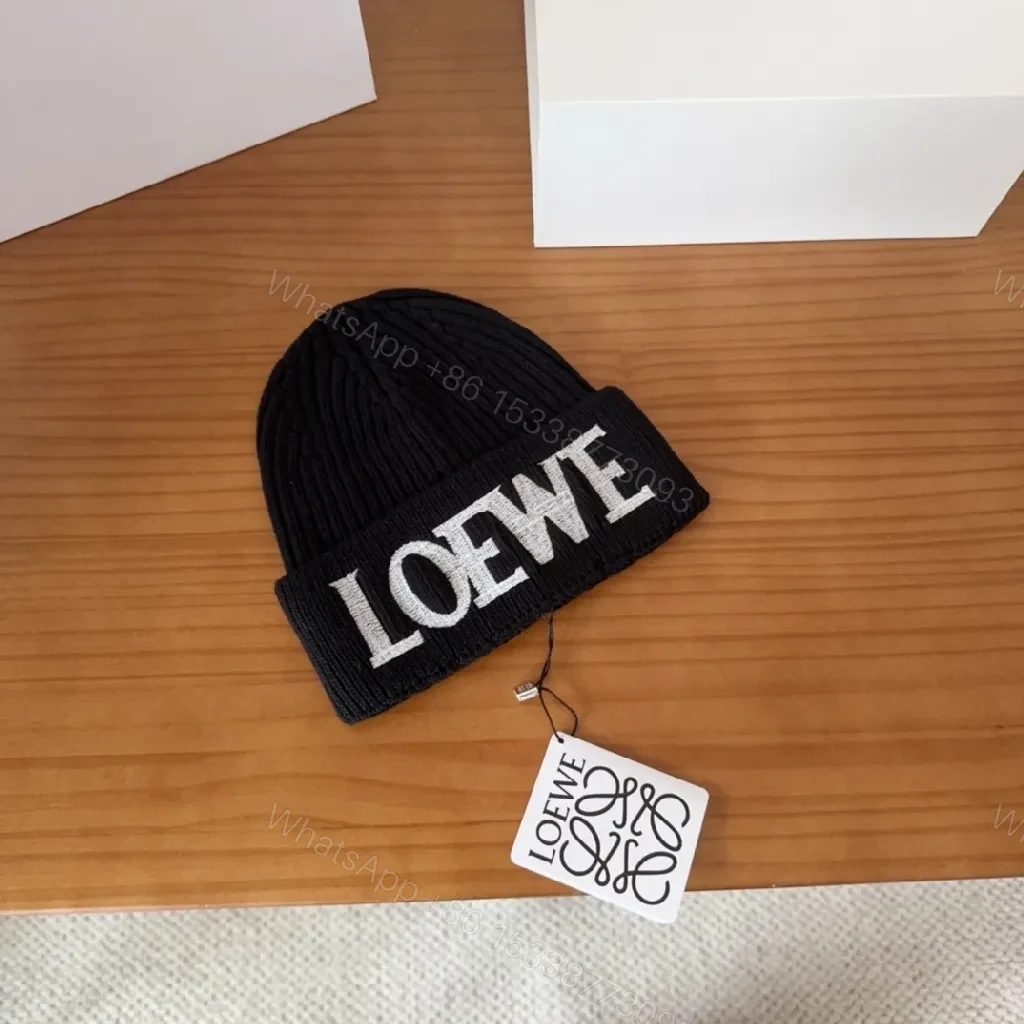 View 4 of Bold Logo Knit Beanie: Luxe Everyday Warmth, Black